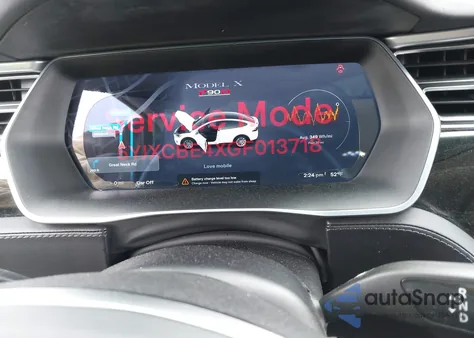 2016 Tesla Model X 75D/P100D/P90D из США, поврежденный, VIN 5YJXCBE4XGF013718